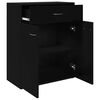800712 vidaXL Sideboard Black 60x30x75 cm Chipboard