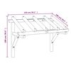 vidaXL Дверний навіс 150х100х160 см Масив сосни