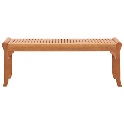 47290 vidaXL 2-Seater Garden Bench 120 cm Solid Eucalyptus Wood