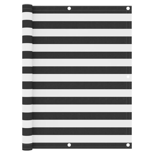 vidaXL Балконна Ширма Антрацит/Білий 120x300 см Тканина Оксфорд