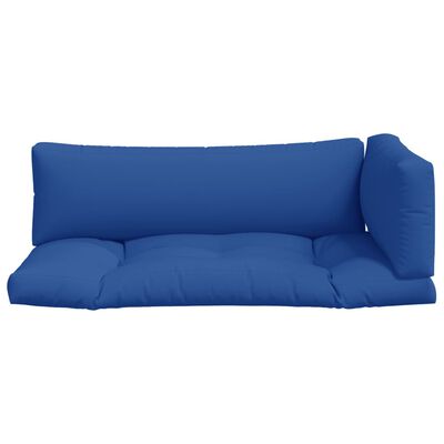 vidaXL Подушки для дивана з піддонів 3 шт Яскраво-синій