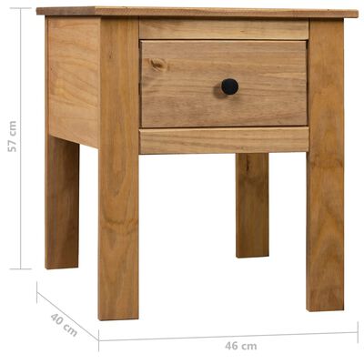 282691 vidaXL Bedside Cabinet 46x40x57 cm Pine Panama Range