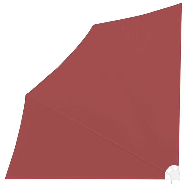 vidaXL Висувний Бічний Тент для Балкону Теракотовий 140x140 см