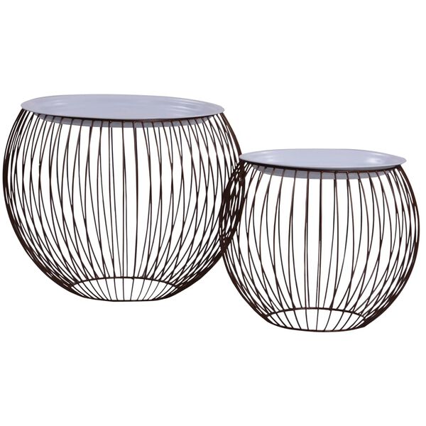 vidaXL Журнальні столики 2 шт Золотистий