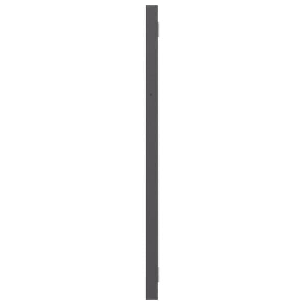 804637 vidaXL Bathroom Mirror High Gloss Grey 100x1,5x37 cm Chipboard