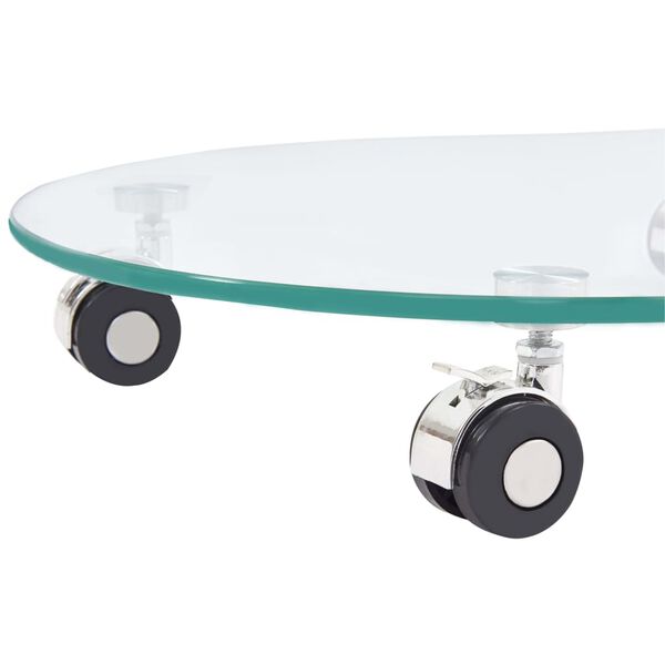 vidaXL Журнальний столик 45x40x58 см Загартоване скло