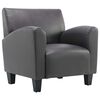 vidaXL Крісло-диван Сірий Штучна шкіра