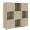 vidaXL Книжкова шафа Дуб сонома 90x30x90 см ДСП