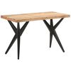 323559 vidaXL Dining Table 120x60x76 cm Solid Acacia Wood