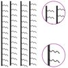 vidaXL Настінні винні стелажі на 48 пляшок 2 шт Чорний Залізо