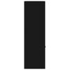 vidaXL Книжкова шафа Чорний 98x30x98 см ДСП
