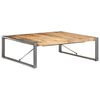 vidaXL Журнальний столик 120x120x40 см Необроблена мангова деревина
