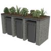 vidaXL Стіна з Габіонів для Смітників 270x100x120 см Оцинкована Сталь