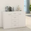 800684 vidaXL Sideboard White 88x30x65 cm Chipboard