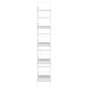 288228 vidaXL 5-Layer Book Shelf White 60x27,6x158,5 cm Chipboard