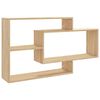 800327 vidaXL Wall Shelves Sonoma Oak 104x20x58,5 cm Chipboard