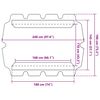 vidaXL Замінний Навіс для Гойдалки Кремовий 188/168x110/145 см