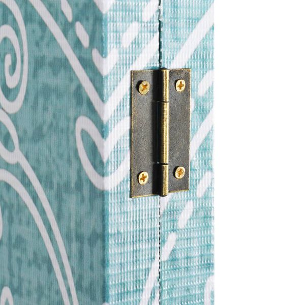 vidaXL Розкладна Кімнатна Перегородка Принт Метелик Синій 228x170 см