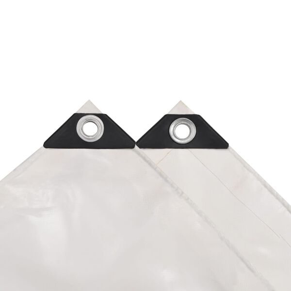 vidaXL Tarpaulin Білий 650 г/м² 4х6 м
