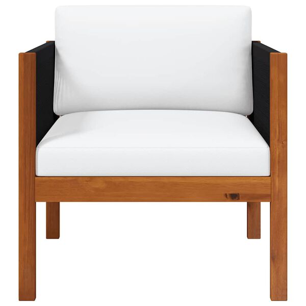 vidaXL Садовий стілець з подушками Масив акації