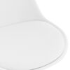 vidaXL Поворотні обідні стільці 4 шт Білий Штучна шкіра