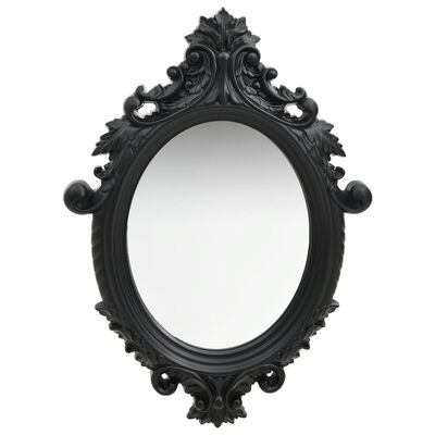 vidaXL Декоративне настінне дзеркало Чорний 56x76 см