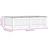 vidaXL Піднесена Клумба 196x100x50 см Просочена Соснова Деревина