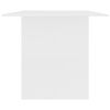 vidaXL Обідній Стіл Білий 180x90x76 см ДСП
