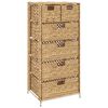 vidaXL Шафа для Зберігання з 6 Кошиками 47x37x100 см Водяний Гіацинт