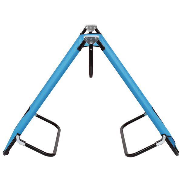 vidaXL Розкладний шезлонг Бірюзово-синій Сталь