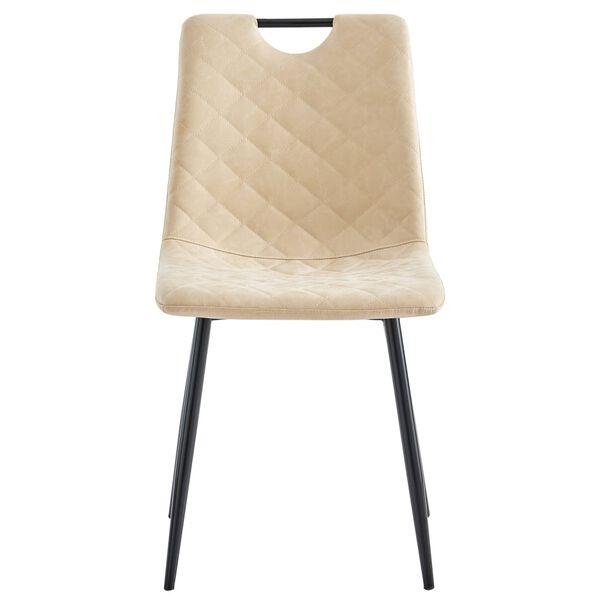 vidaXL Обідні стільці 4 шт Кремовий Штучна шкіра