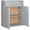 800715 vidaXL Sideboard Concrete Grey 60x30x75 cm Chipboard