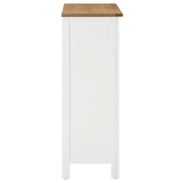 vidaXL Винна шафа 72х32х90 см Масив дуба