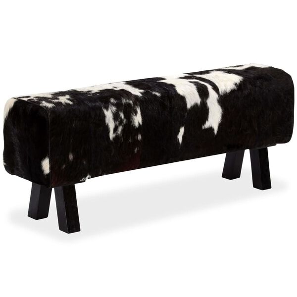 vidaXL Лавка 120x30x45 см Натуральна Козяча Шкіра