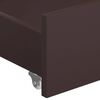 321988 vidaXL Bed Drawers 2 pcs Dark Brown Solid Pine Wood