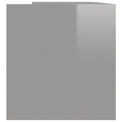 vidaXL Ящик для вінілових платівок Глянцевий сірий 71х34х36 см ДСП