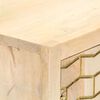 vidaXL Сервант Золотистий 60x30x70 см Масив Дерева Манго