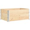 vidaXL Палетні Борти 3 шт 100x150 см Масив Сосни