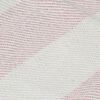 vidaXL Плед у Смужку Блідо-Рожевий 125x150 см Бавовна
