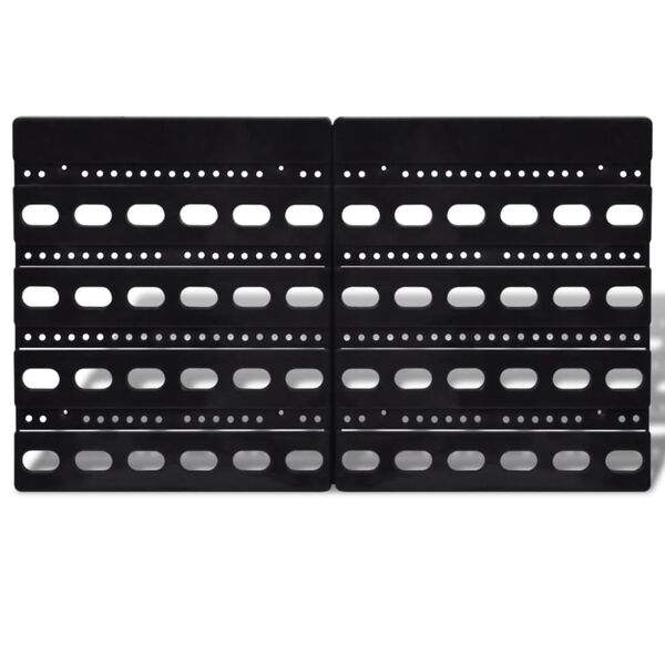 vidaXL Настінні пластикові контейнери для зберігання 30 шт Синій і червоний