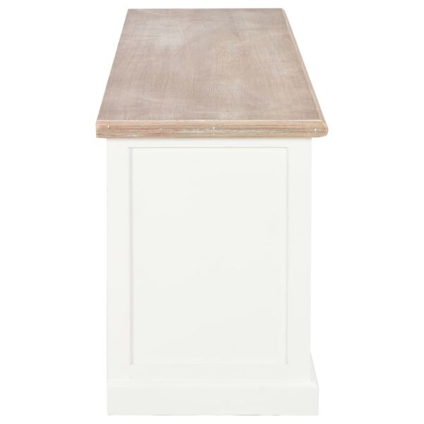 vidaXL Тумба під телевізор Білий 120x30x40 см Дерево