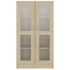 vidaXL Шафа-вітрина Дуб сонома 82,5x30,5x150 см ДСП