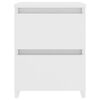 800513 vidaXL Bedside Cabinet White 30x30x40 cm Chipboard