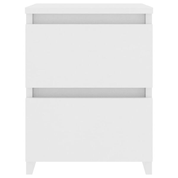 800513 vidaXL Bedside Cabinet White 30x30x40 cm Chipboard