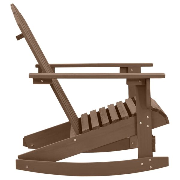 vidaXL Садове крісло-качалка Коричневий Дерево