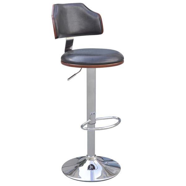 vidaXL Барні стільці 2 шт. Каркас з гнутої деревини/Штучна шкіра