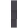 800272 vidaXL Cube Wall Shelves Grey 84,5x15x27 cm Chipboard