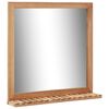 vidaXL Дзеркало у ванну кімнату 60x12x62 см Масив горіха