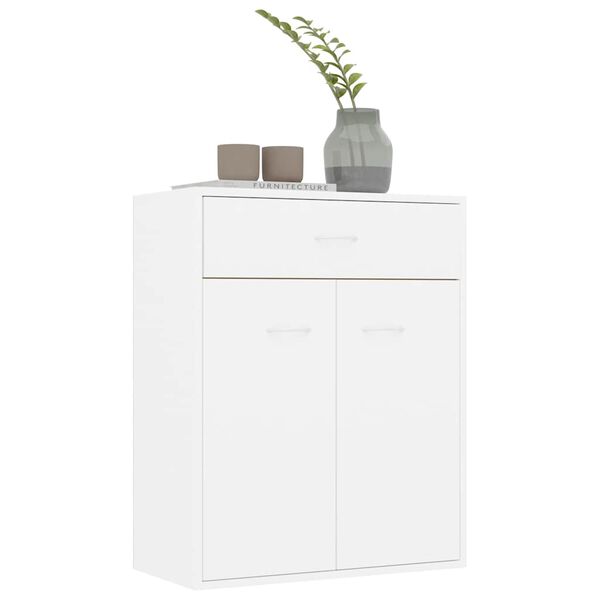 800711 vidaXL Sideboard White 60x30x75 cm Chipboard