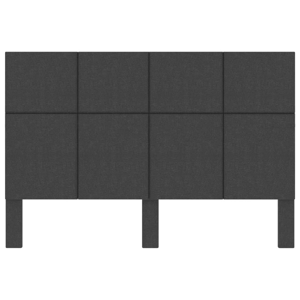 vidaXL Узголів'я Ліжка Темно-Сірий 140x200 см Тканина
